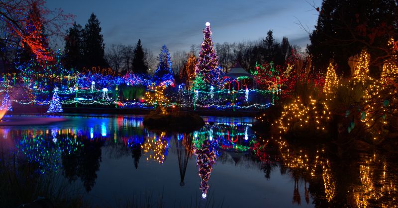 Christmas Lights Hanging in Olathe, KS