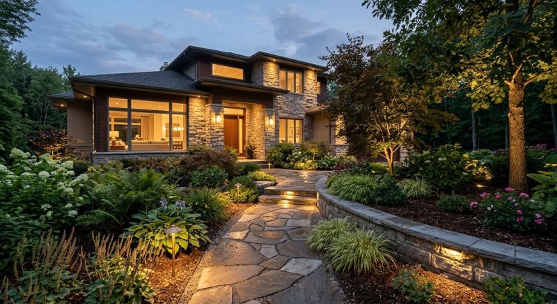 Courtyard Light Installation in Olathe, KS
