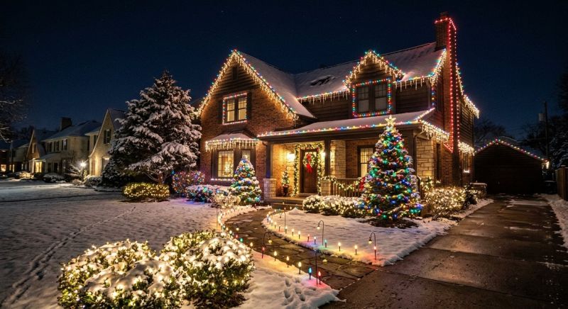Seasonal Lights Installation in Alpharetta, GA