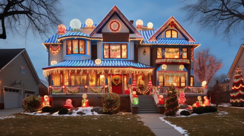 Xmas Lights Installation in Overland Park, KS